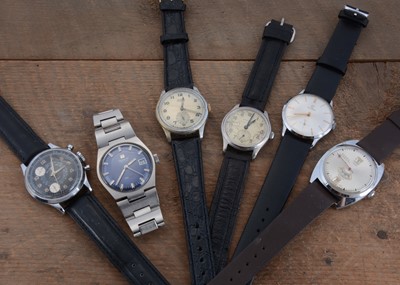 Lot 184 - Six vintage mechanical wristwatches