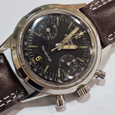 Lot 200 - An interesting c1960s Rotary Aquaplunge manual wind stainless steel wristwatch