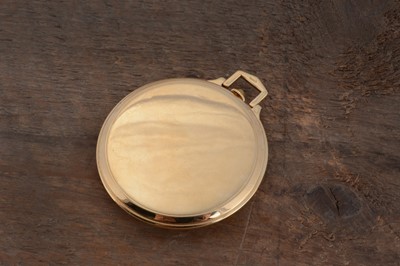 Lot 222 - A fine c1950s rolex 18ct gold open faced pocket watch