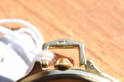 Lot 222 - A fine c1950s rolex 18ct gold open faced pocket watch