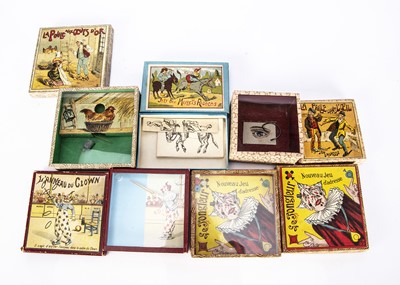 Lot 394 - Five French dexterity puzzles
