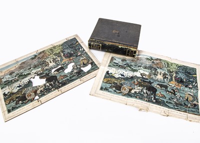 Lot 402 - A rare Edward Wallis Scripture Natural History & Zoology dissected puzzle circa 1855