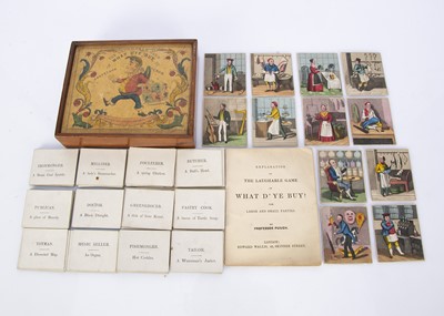 Lot 406 - A rare 19th century J Passmore Professor Punch The Laughable Game of What D’Ye Buy game