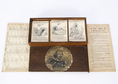 Lot 407 - An unusual 19th century Asset & Sherwin As You Like It New Shakespearean Game
