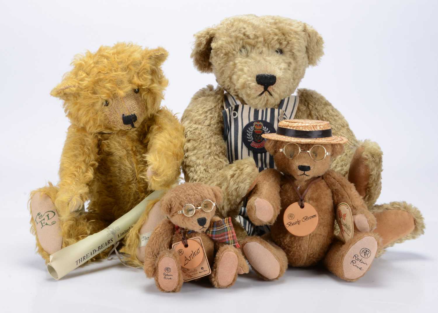 Lot 343 - Thread Bears Ted artist teddy bear