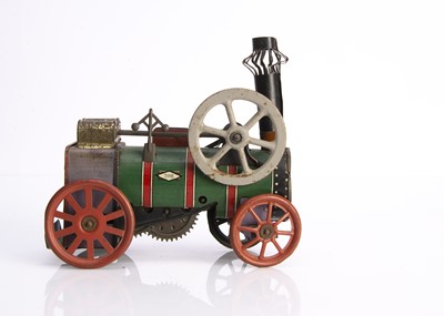 Lot 426 - A German clockwork lithographed tinplate Toy Traction Engine circa 1930