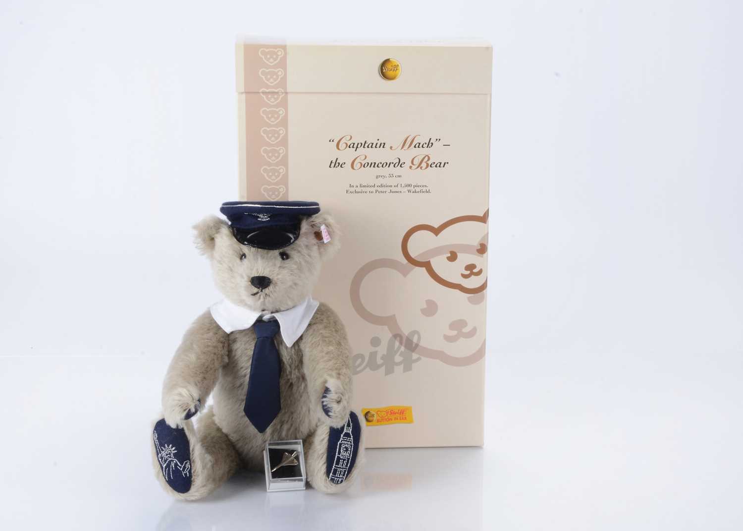 Lot 387 - A Steiff limited edition Captain Mach - The Concorde Bear