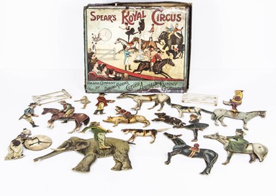 Lot 442 - A rare Spears chromolithographic paper and card articulated Royal Circus circa 1910