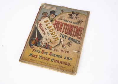 Lot 443 - A rare Dean & Sons Pantomime Toy Books Aladdin or the Wonderfull Lamp 1880s