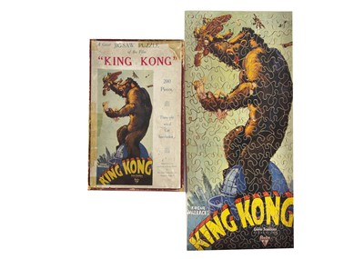 Lot 459 - A rare Chad Valley Jig-saw of the poster for the RKO film King Kong circa 1933