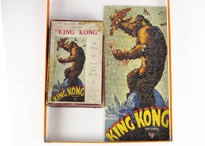 Lot 459 - A rare Chad Valley Jig-saw of the poster for the RKO film King Kong circa 1933