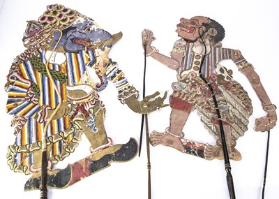 Lot 461 - Twenty-two Indonesian Wayang Shadow Puppets circa 1930