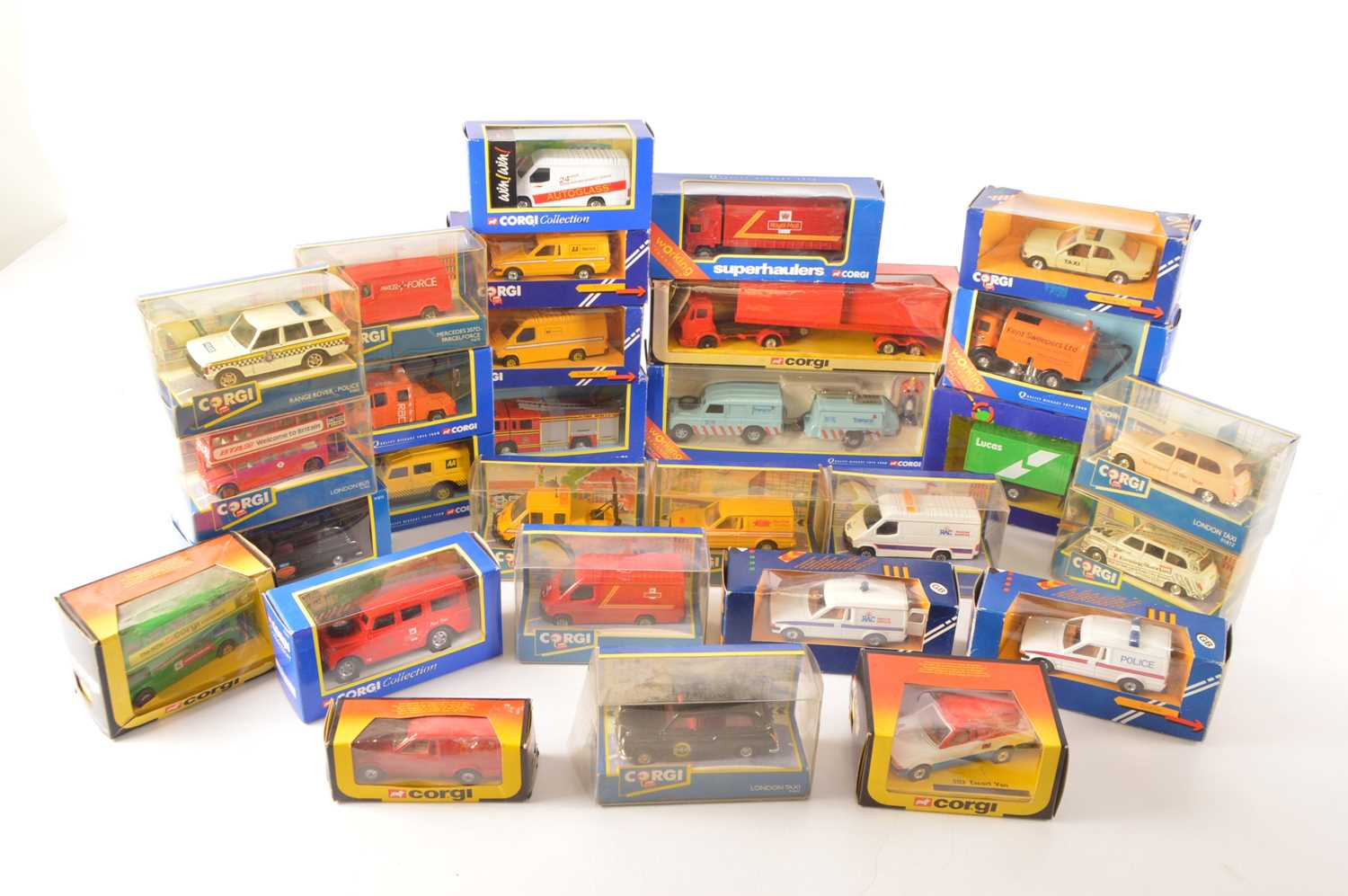 Lot 233 - Corgi 1980s/90s Commercial and Emergency Vehicles (29)
