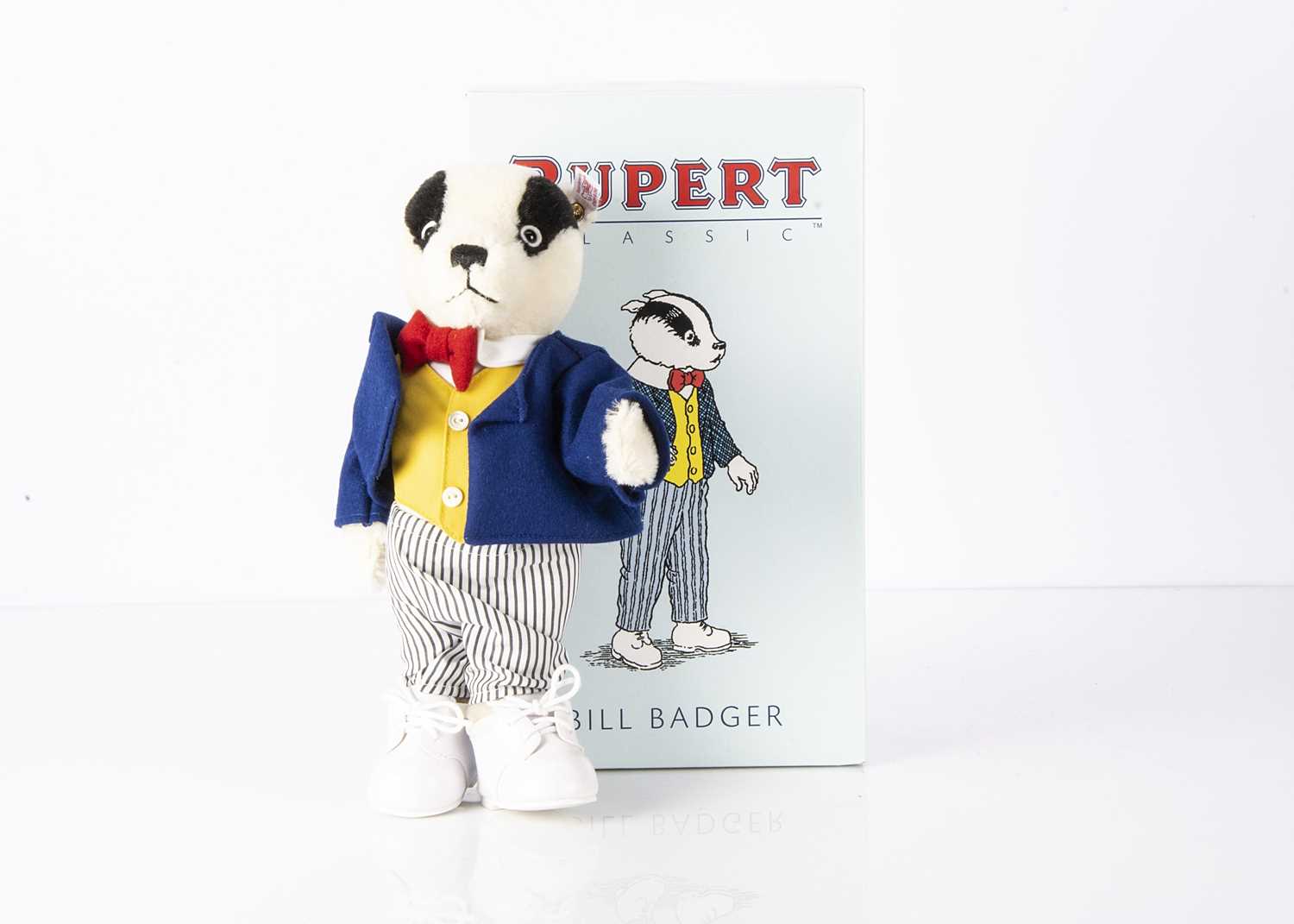 Lot 477 - A Steiff limited edition Rupert the Bear Classic Bill Badger