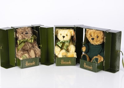 Lot 490 - Three Merrythought for Harrods limited edition Teddy Bears