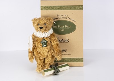 Lot 491 - A Steiff limited edition Harrods Musical Poet Teddy Bear