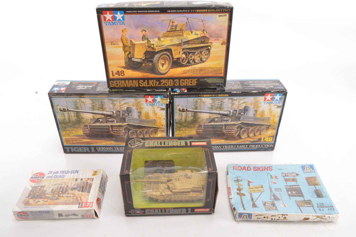 Lot 507 - WWII Military Kits and Kyosho Radio Controlled Tank (6)