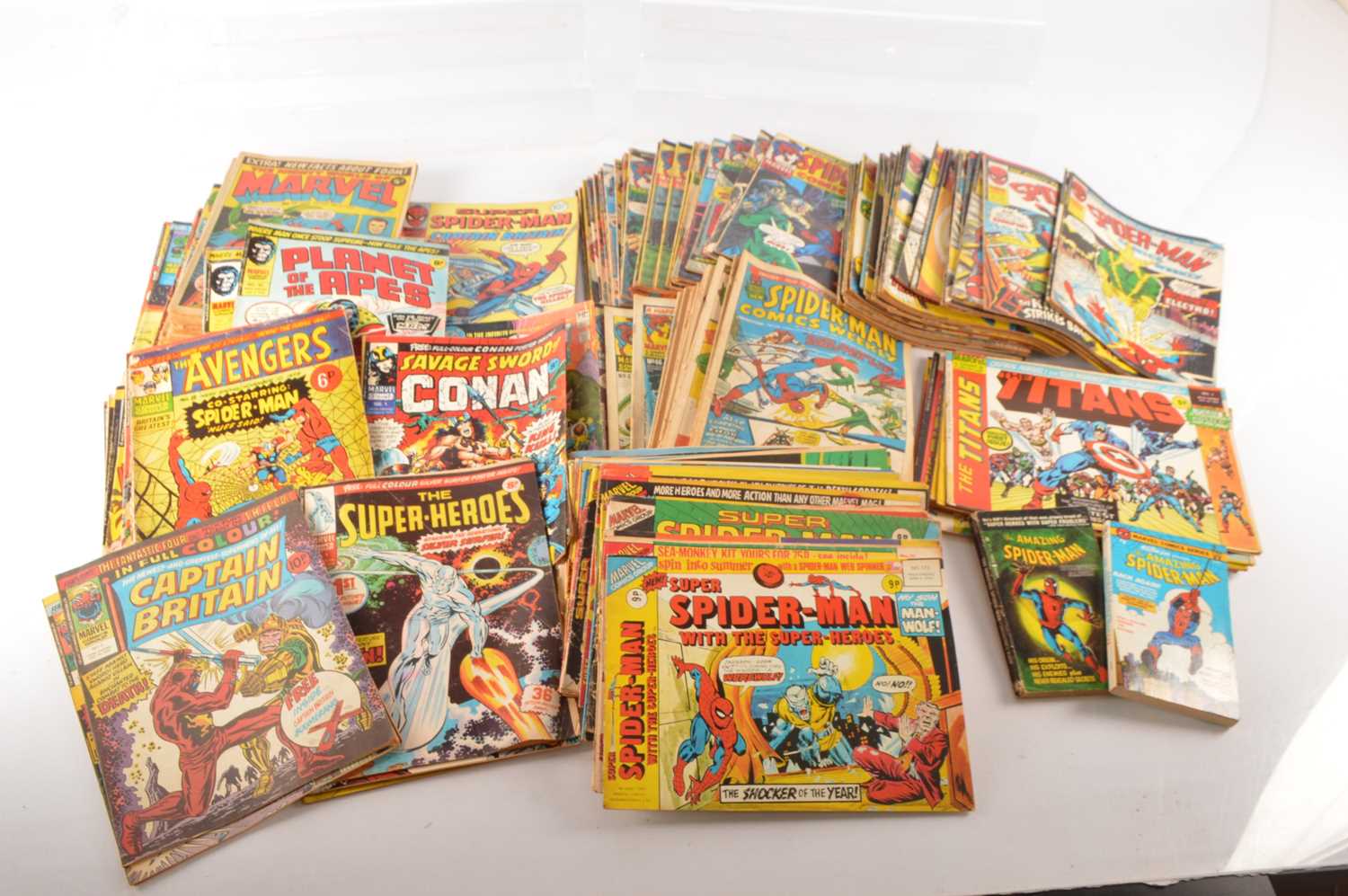 Lot 542 - Mainly Marvel UK 1970s Comics (160)