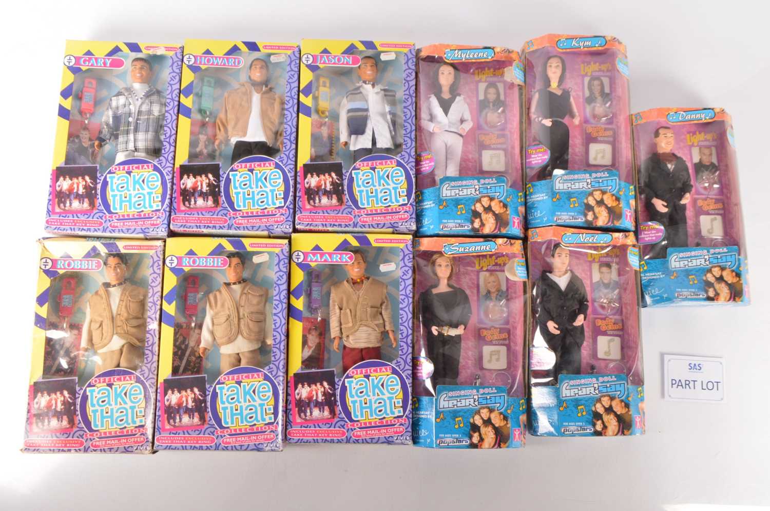 Lot 561 - Spice Girls Take That and Hearsay boxed Doll Figures (20)