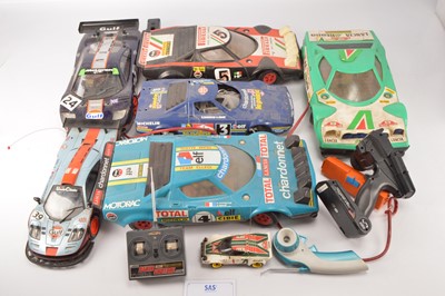 Lot 604 - Large collection of Radio and battery control box Controlled mostly Lancia Cars various scales (qty in two large plastic boxes)
