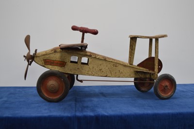 Lot 621 - Keystone pressed steel childten's  sit and ride Airmail Plane