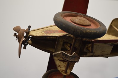 Lot 621 - Keystone pressed steel childten's  sit and ride Airmail Plane