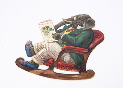 Lot 517 - A rare Raphael Tuck & Sons Nursery Rocker Mr Jumbo reading The Three Bears circa 1908