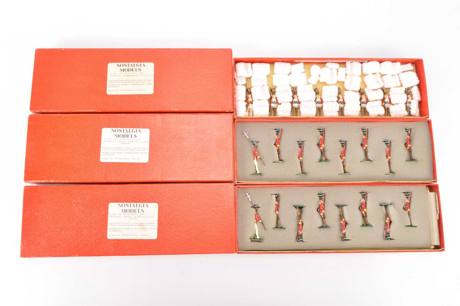 Lot 722 - Nostalgia Models 3 X set N426 1st Batallion the 21st Regiment, Bengal Infantry 1815
