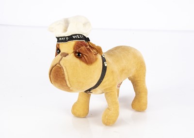 Lot 530 - A fine Chad Valley Navy Week standing bulldog 1930s