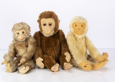 Lot 550 - Three Continental jointed monkeys