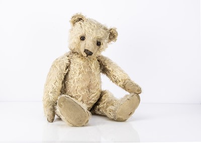 Lot 593 - Big Ted - a rare large 1920s Bing Teddy Bear who belonged to three generations of Master Mariners with full provenance