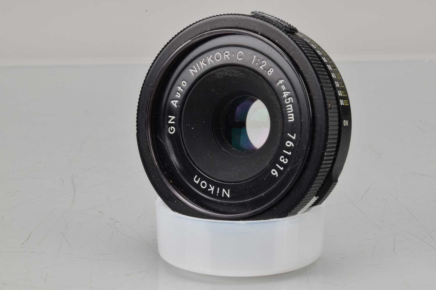 Lot 146 - A Nikon GN Auto Nikkor C 45mm f/2.8 Ai Lens,