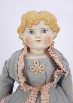Lot 279 - A German bisque shoulder-head doll