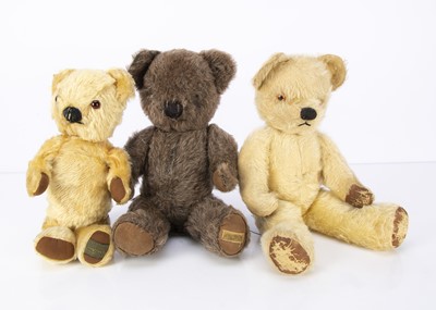 Lot 613 - Three post-war British Teddy Bears