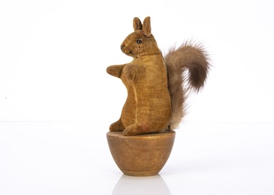 Lot 622 - An early velvet squirrel skittle circa 1910