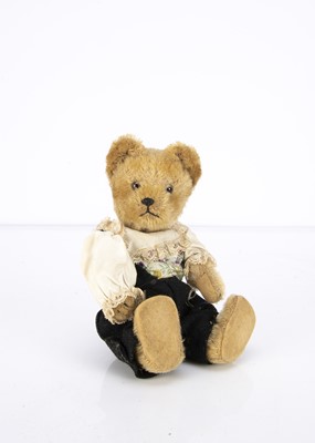 Lot 683 - Roderick - a rare post-war Schuco yes/no Teddy Bear in lederhosen