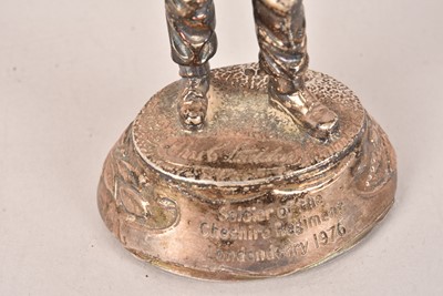 Lot 57 - A Hallmarked Silver Soldier Figure by Charles C Stadden