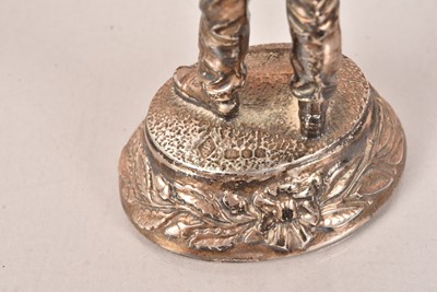 Lot 57 - A Hallmarked Silver Soldier Figure by Charles C Stadden