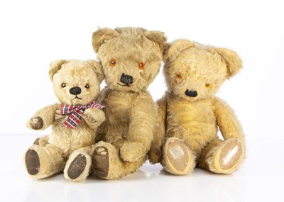 Lot 734 - Three post-war Chad Valley Teddy Bears