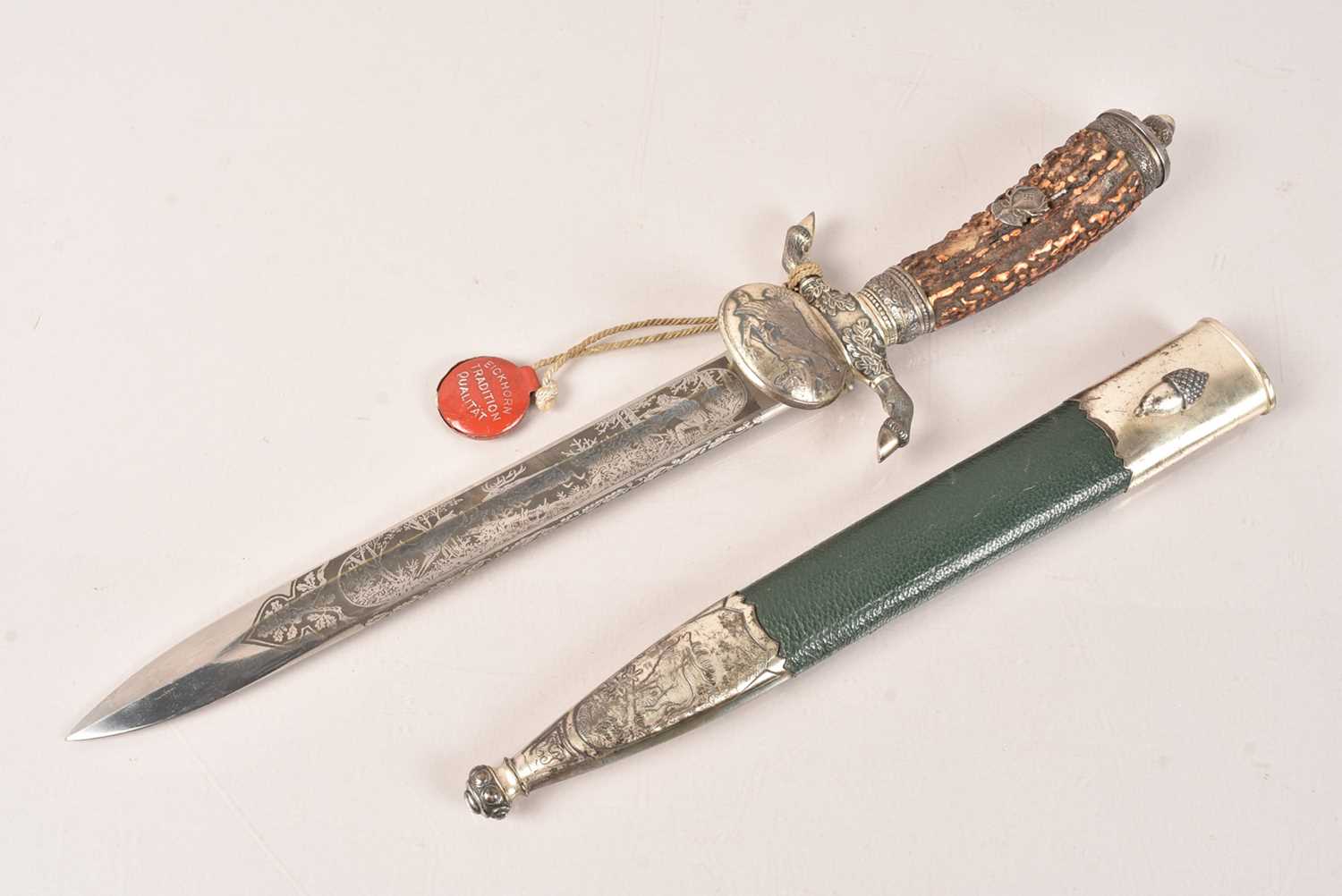 Lot 365 - A German Hunting Dagger by Eickhorn