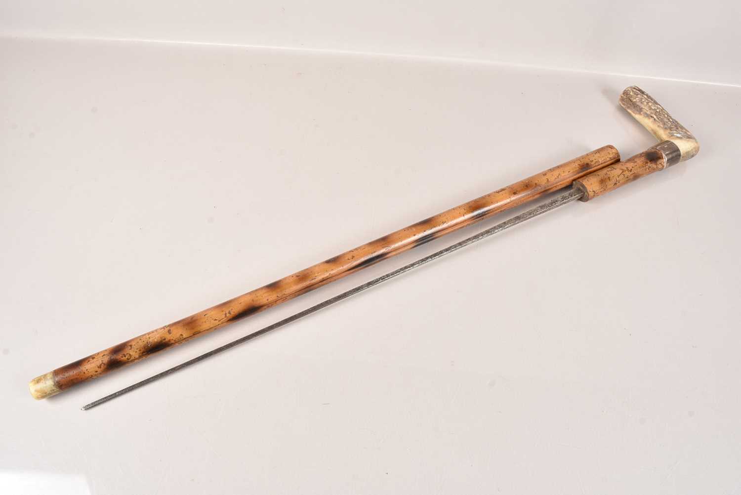 Lot 487 - An Antique German Sword Stick by Solingen