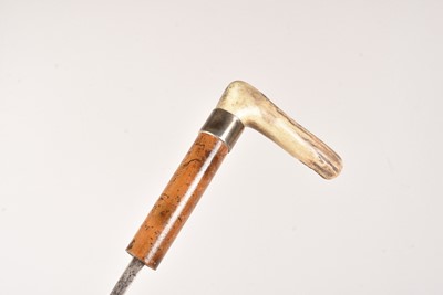 Lot 487 - An Antique German Sword Stick by Solingen
