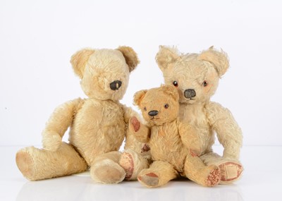 Lot 760 - Three post-war Chad Valley Teddy Bears