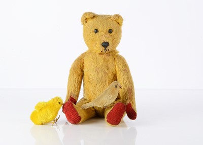 Lot 761 - A Schuco Yes/No Teddy Bear and two clockwork birds