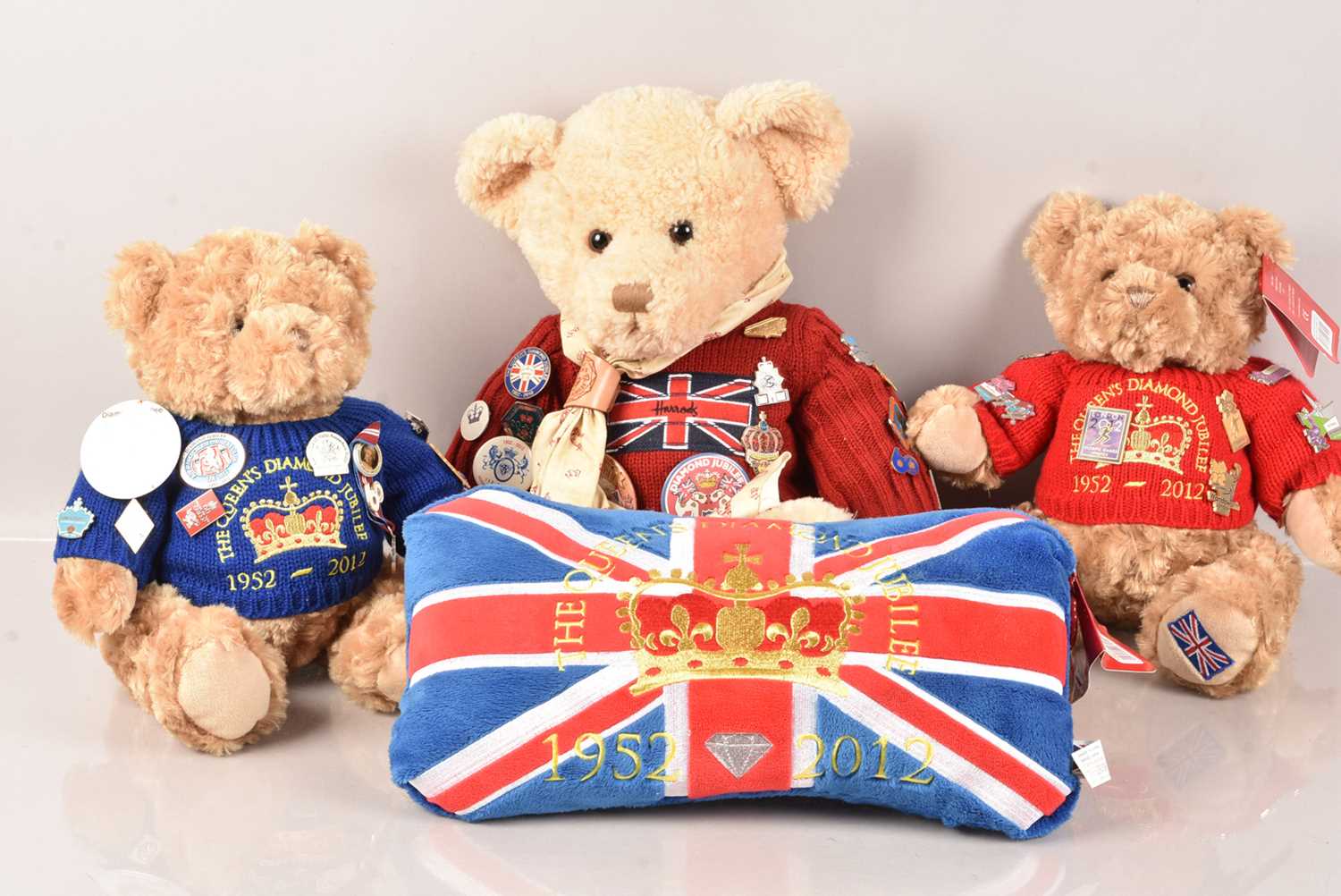 Lot 713 - Three Diamond Jubilee Teddy Bears