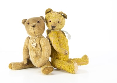 Lot 772 - Bubbles and Wendall - two 1920/1930's Teddy Bears
