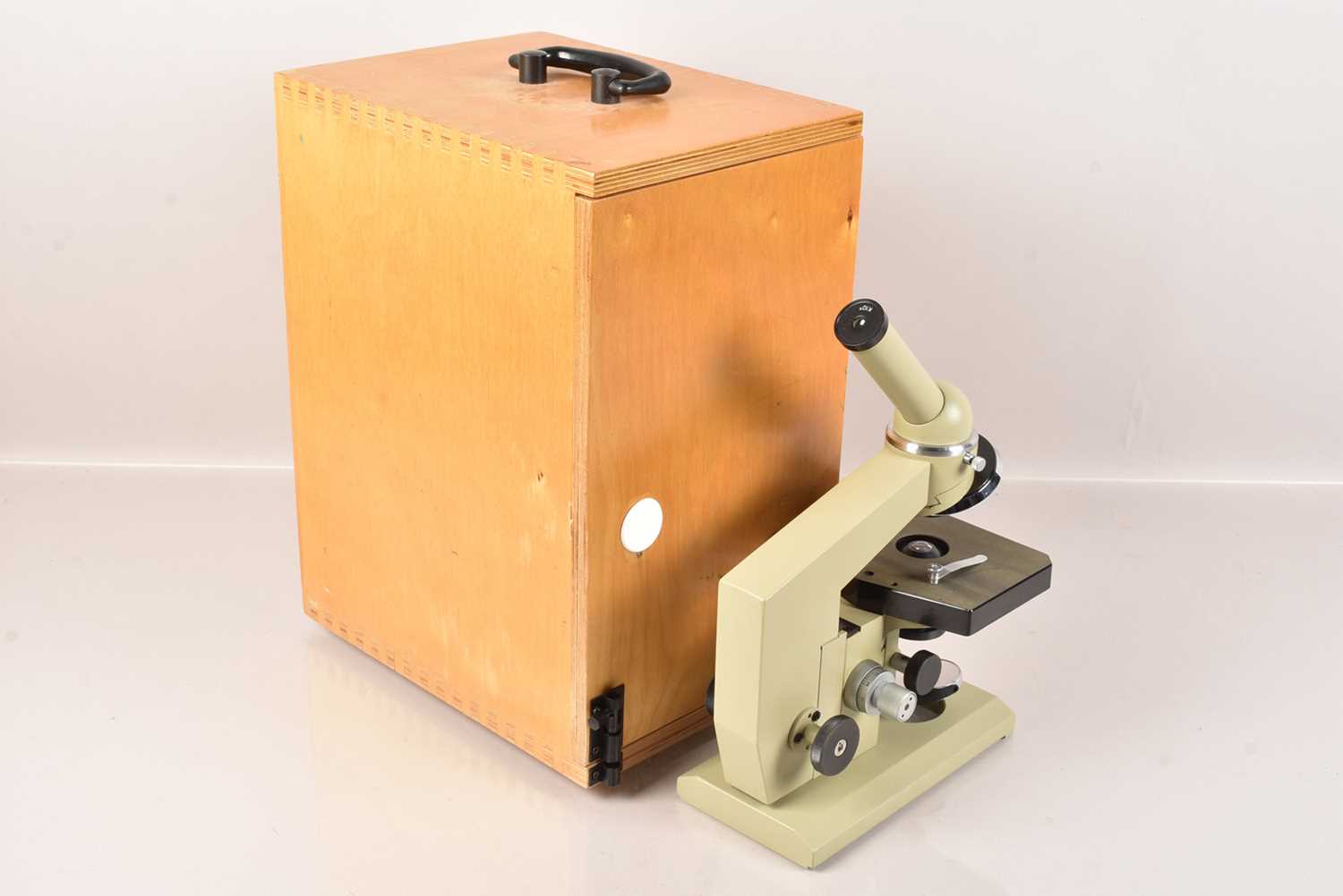 Lot 778 - A Russian Monocular Microscope by OMO