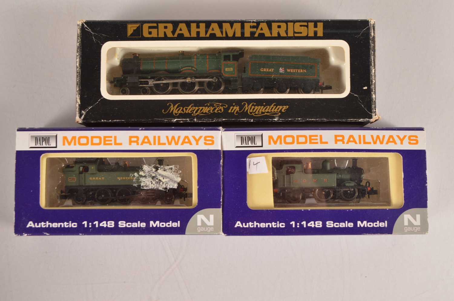 Lot 14 - N Gauge GWR Steam Locomotives (3)