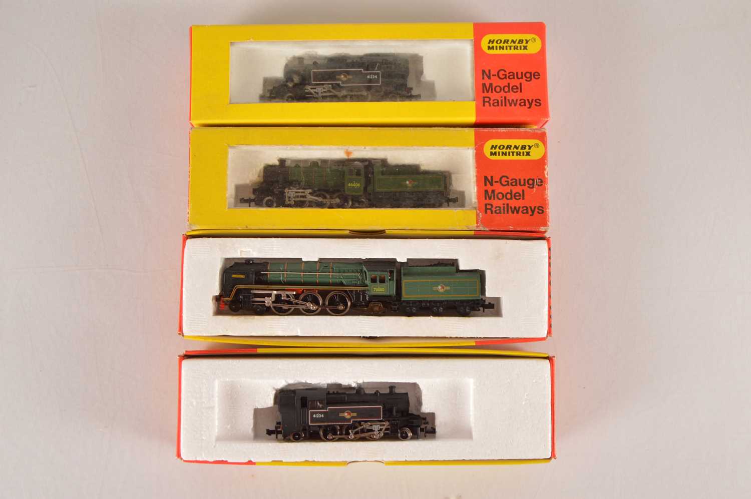 Lot 15 - Hornby Minitrix N Gauge  BR Steam Locomotives (4)