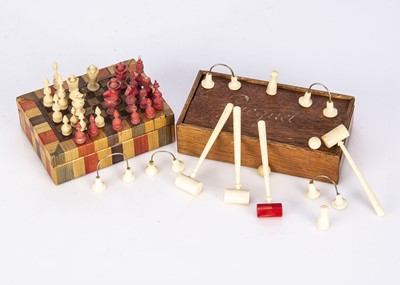 Lot 785 - Bone dolls’ house games